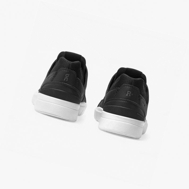 Black / White Men's On Running THE ROGER Clubhouse Sneakers | 273840-UHT