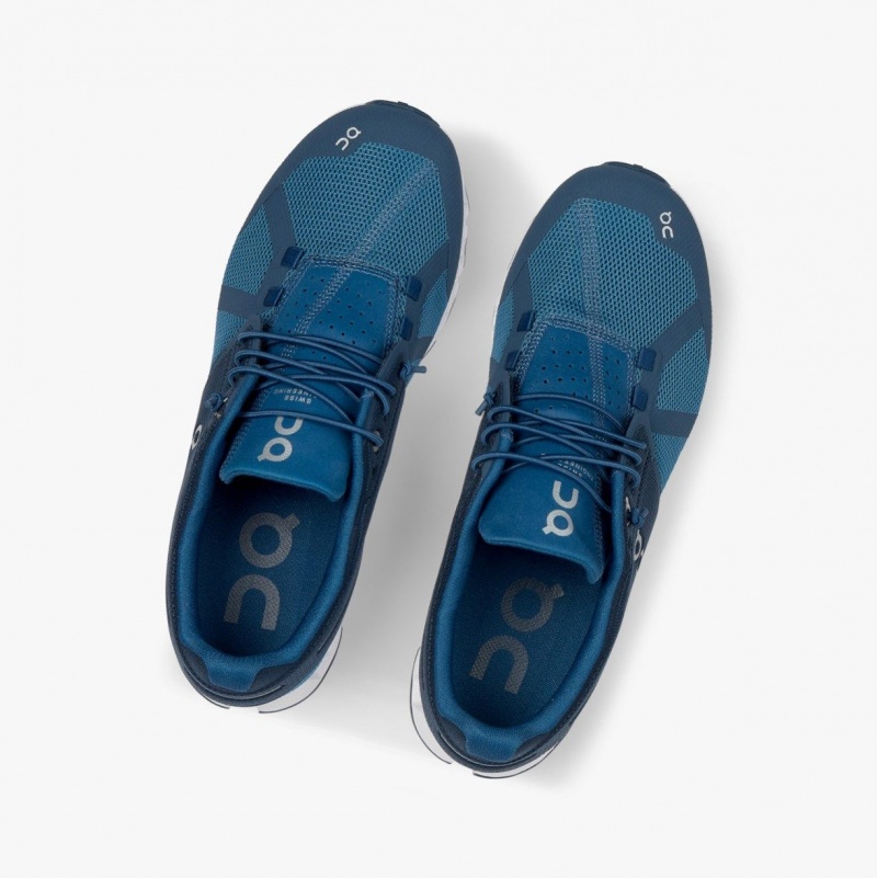 Blue Men's On Running Cloud Road Running Shoes | 607451-CDZ