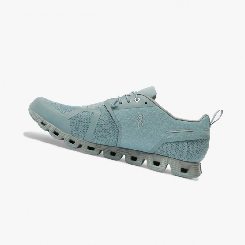 Blue Men's On Running Cloud Waterproof Road Running Shoes | 807924-QIC