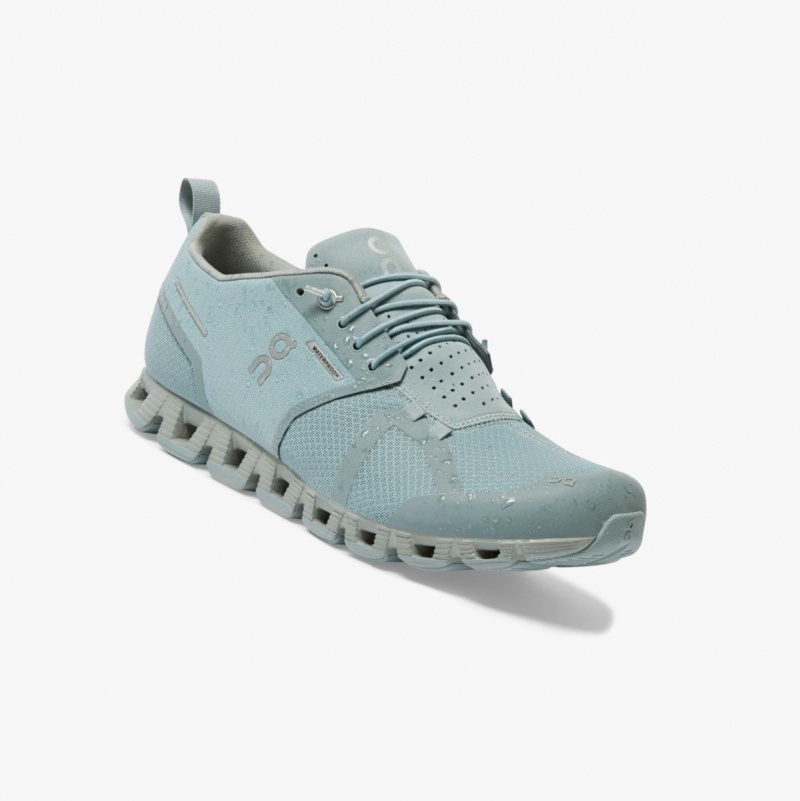 Blue Men's On Running Cloud Waterproof Road Running Shoes | 807924-QIC