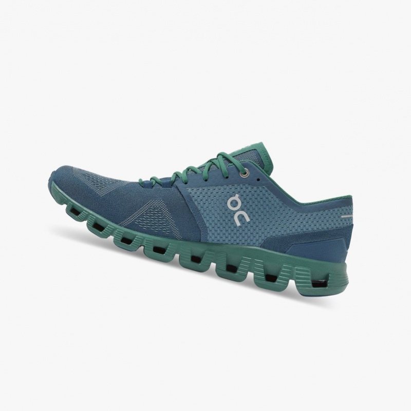 Blue Men's On Running Cloud X Training Shoes | 572641-WXK