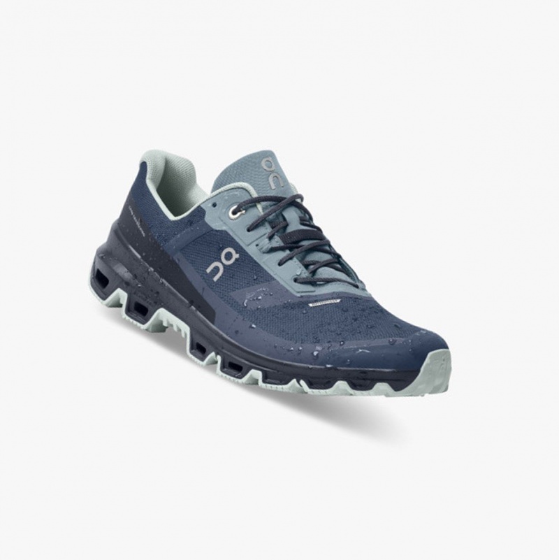 Blue Men's On Running Cloudventure Waterproof Trail Running Shoes | 173584-ZQE