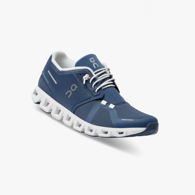 Blue / White Women's On Running Cloud 5 Running Shoes | 491076-JOP