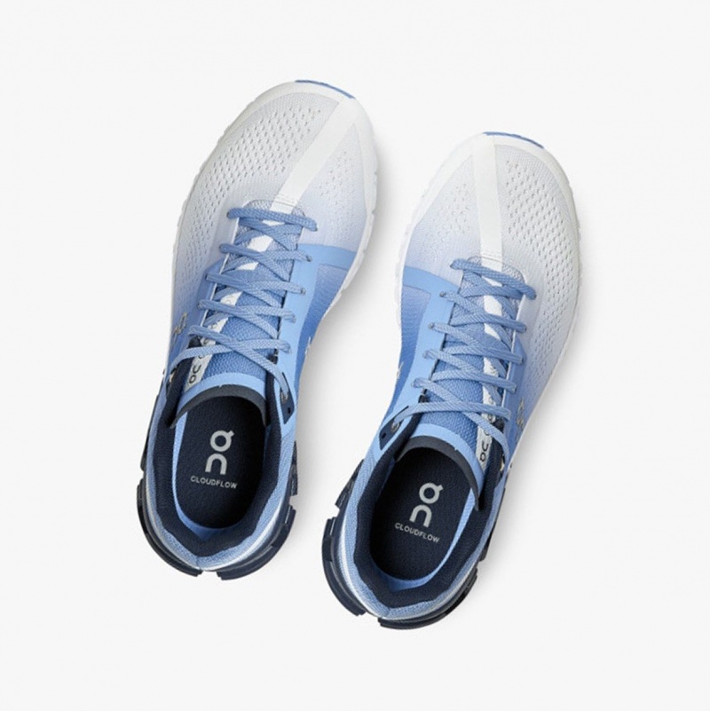 Blue / White Women's On Running Cloudflow Training Shoes | 106495-INU