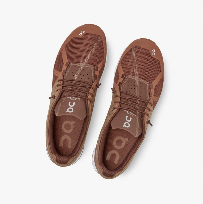 Brown Men's On Running Cloud Road Running Shoes | 814792-XTW