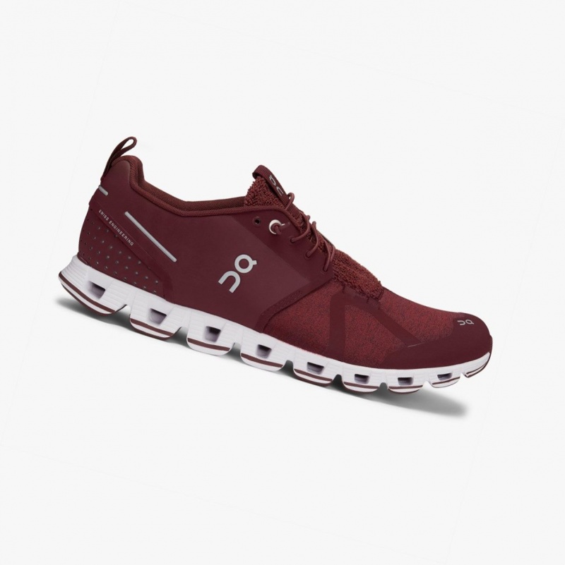 Burgundy Men's On Running Cloud Terry Road Running Shoes | 408961-MDQ