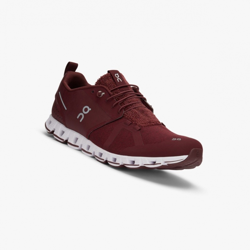 Burgundy Men's On Running Cloud Terry Road Running Shoes | 408961-MDQ