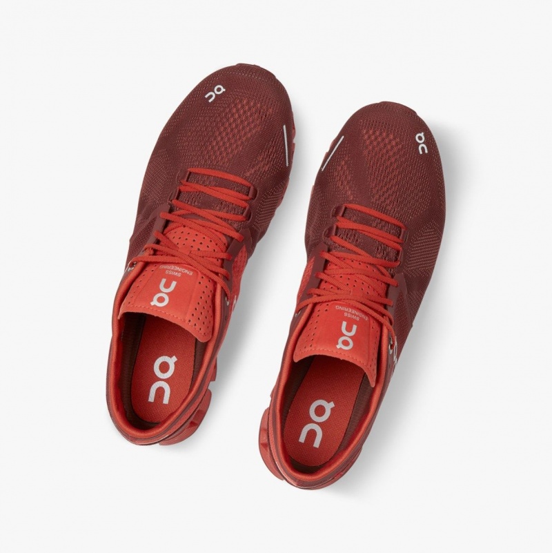 Burgundy Men's On Running Cloud X Training Shoes | 431025-JXD