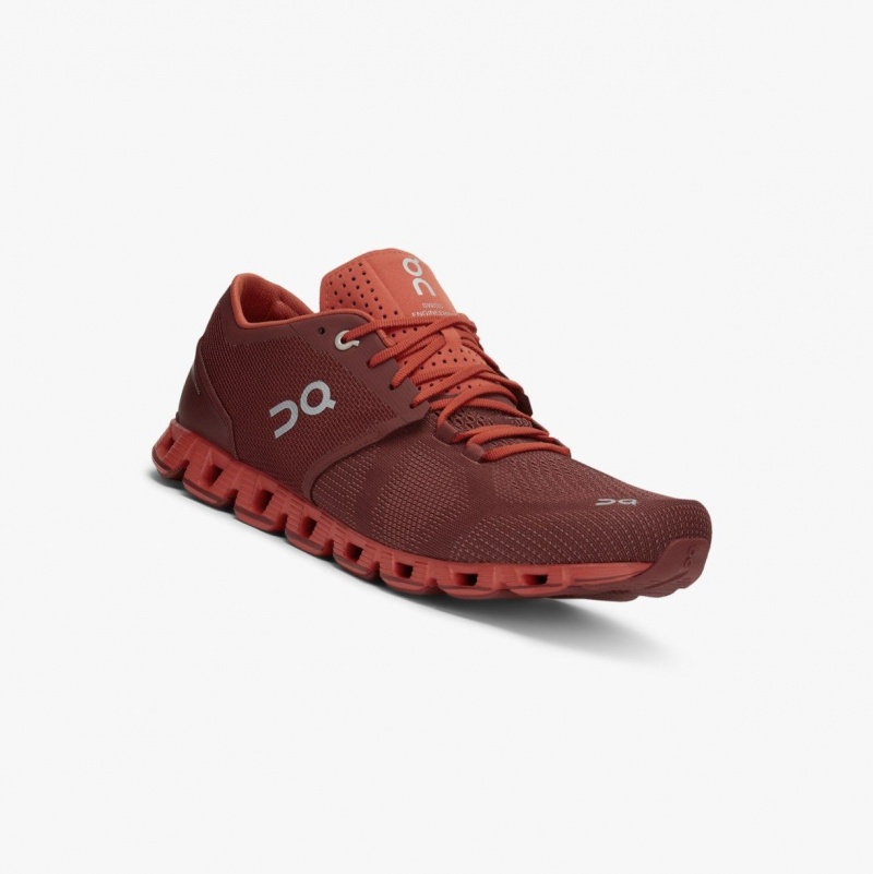 Burgundy Men's On Running Cloud X Training Shoes | 431025-JXD