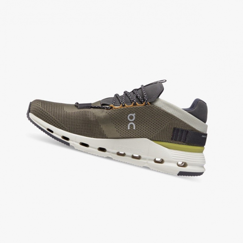 Dark Green Men's On Running Cloudnova Sneakers | 048392-FYH