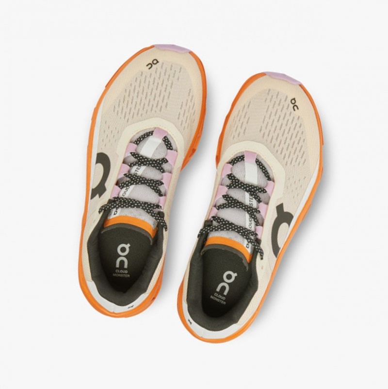 Fawn/Turmeric Women's On Running Cloudmonster Training Shoes | 298075-IBN