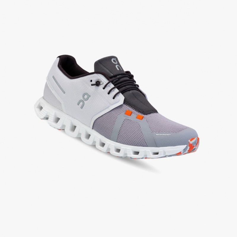 Frost/Alloy Men's On Running Cloud 5 Fuse Running Shoes | 105789-LJF