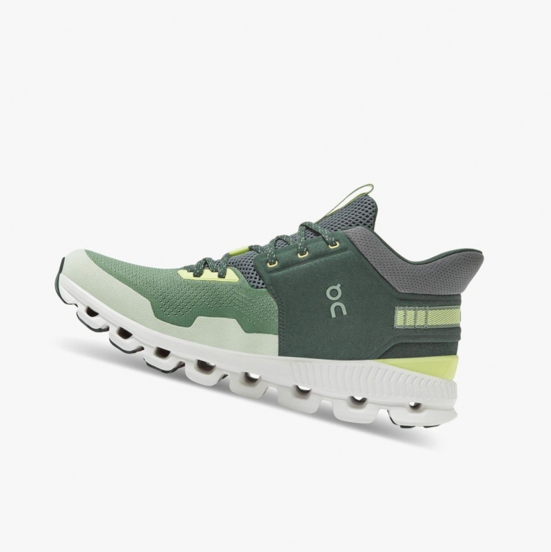 Green Men's On Running Cloud Hi Edge Road Running Shoes | 964530-AFP