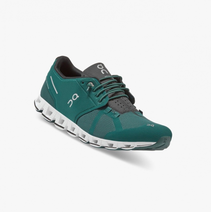 Green Men's On Running Cloud Road Running Shoes | 765824-ASO