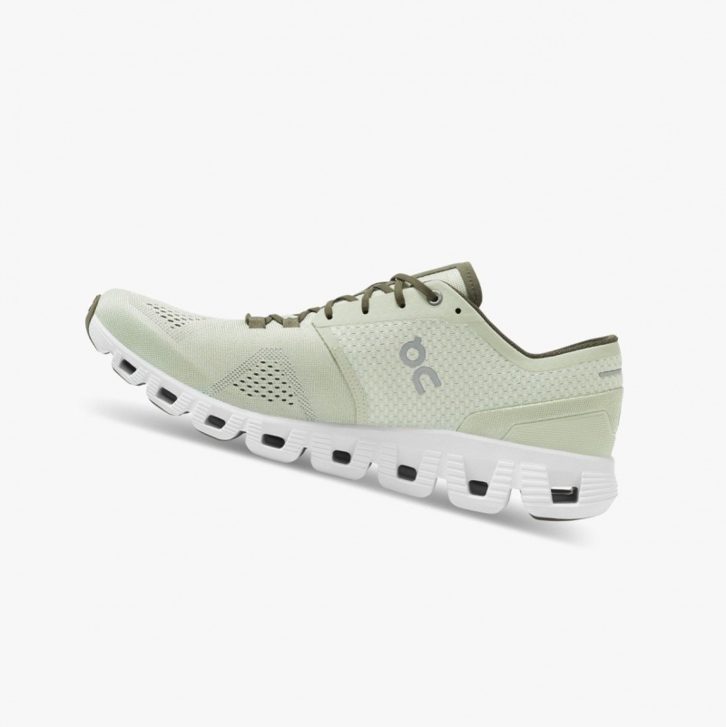 Green Men's On Running Cloud X Training Shoes | 184376-HCQ