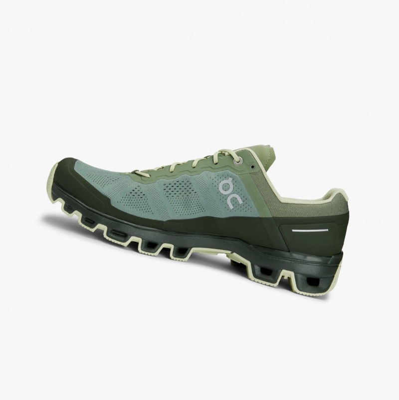 Green Men's On Running Cloudventure Trail Running Shoes | 740539-OFY