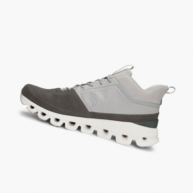 Grey Men's On Running Cloud Hi Road Running Shoes | 930276-BAQ