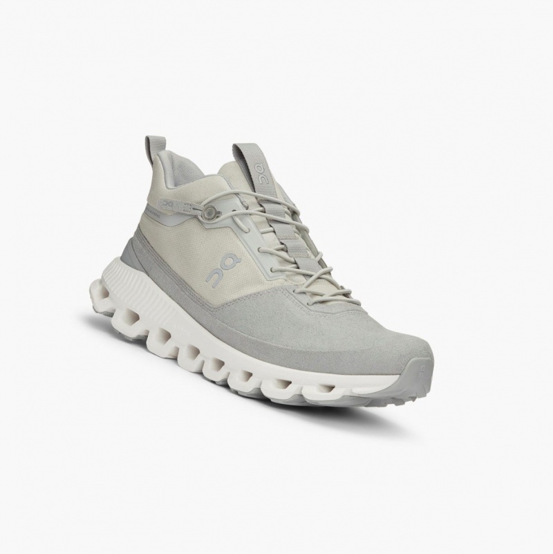 Grey Women's On Running Cloud Hi Road Running Shoes | 190634-INB