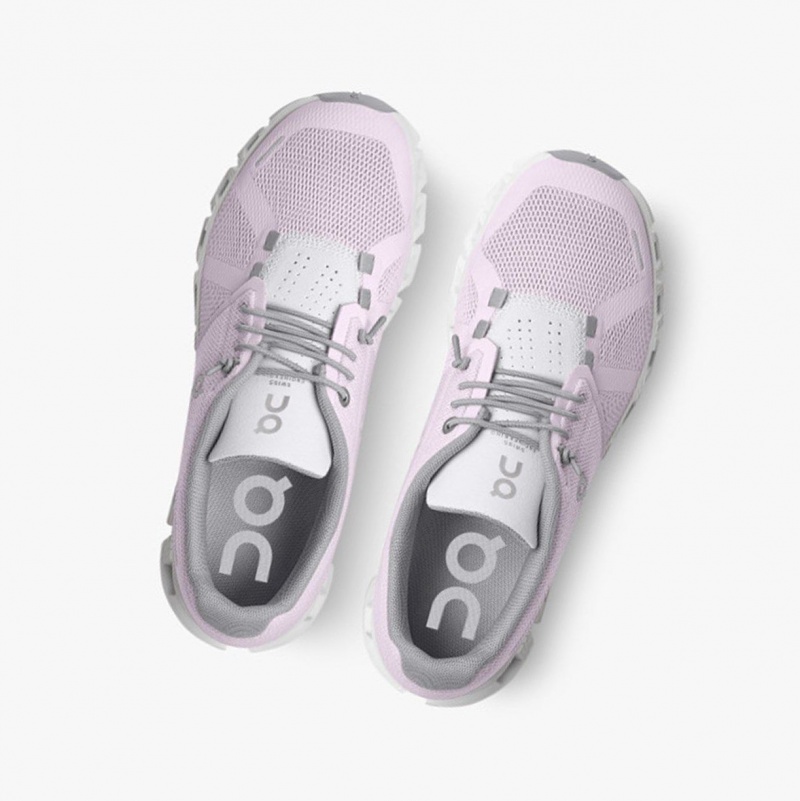 Lily/Frost Women's On Running Cloud 5 Running Shoes | 618734-MIU