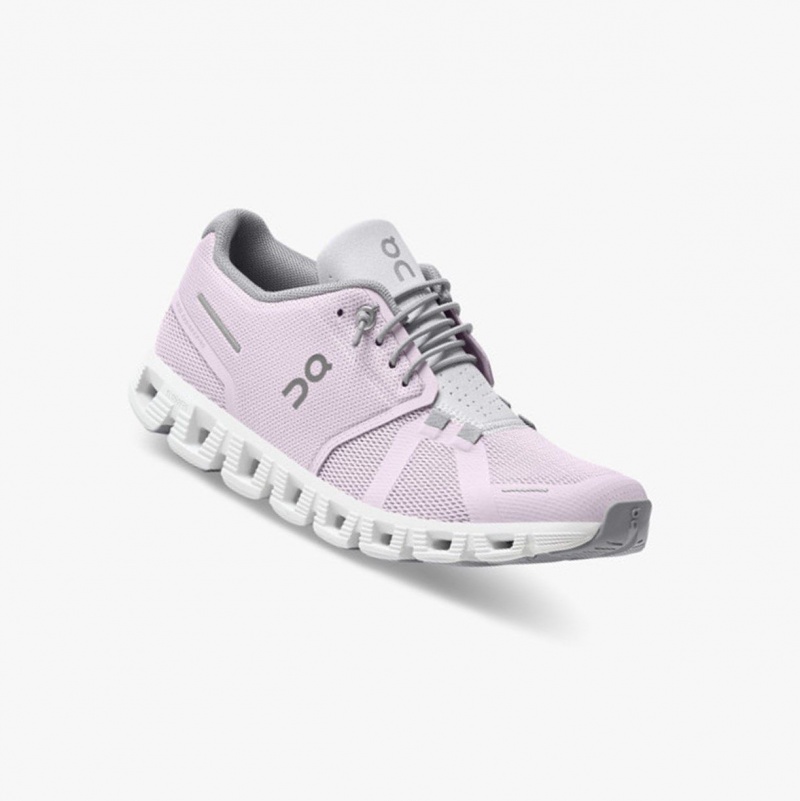 Lily/Frost Women's On Running Cloud 5 Running Shoes | 618734-MIU