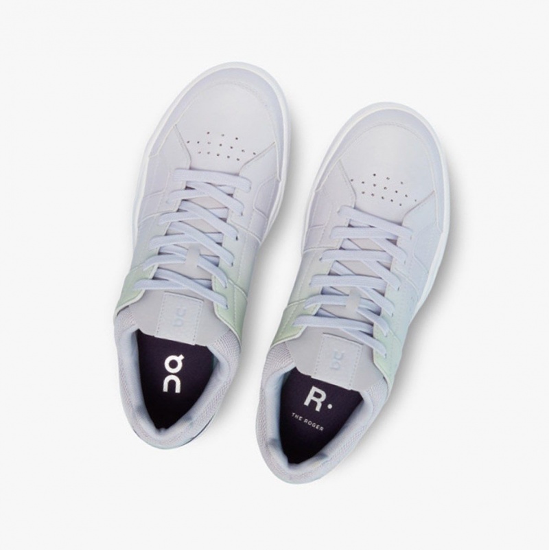 Limelight/Flint Men's On Running THE ROGER Clubhouse Opal Sneakers | 095763-RTC