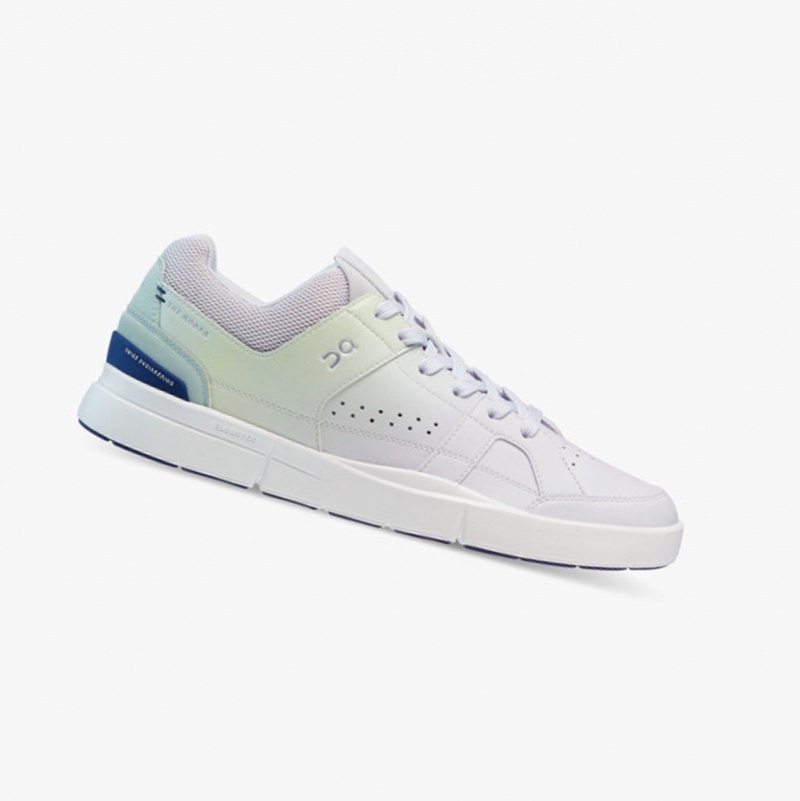 Limelight/Flint Men\'s On Running THE ROGER Clubhouse Opal Sneakers | 095763-RTC