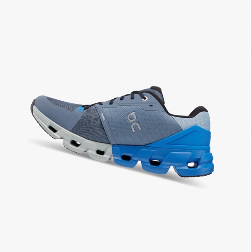 Metal/Lapis Men's On Running Cloudflyer 4 Running Shoes | 513804-JHY