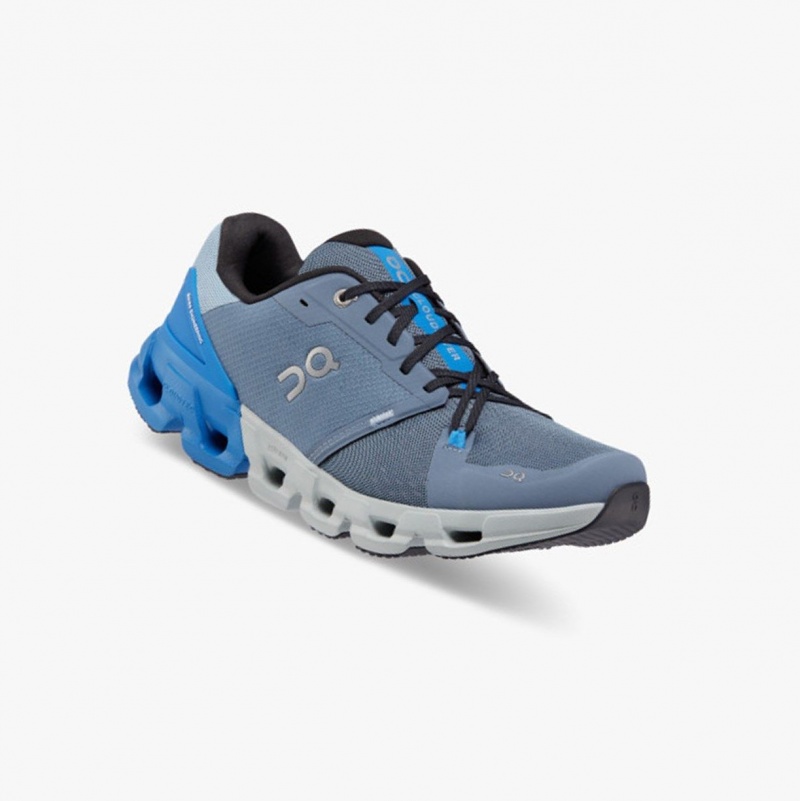 Metal/Lapis Men's On Running Cloudflyer 4 Running Shoes | 513804-JHY