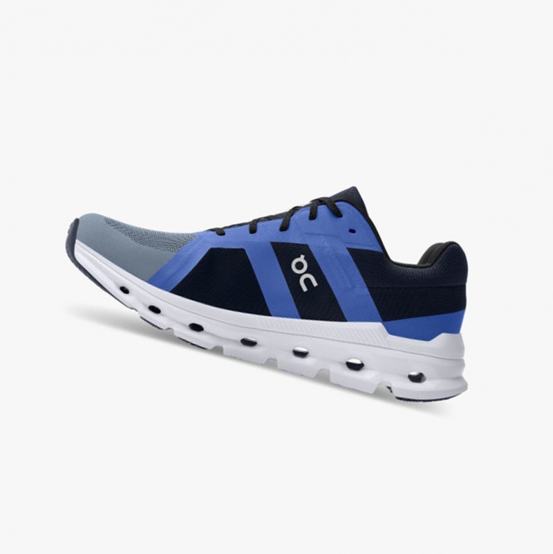 Metal/Midnight Men's On Running Cloudrunner Running Shoes | 295630-VNB