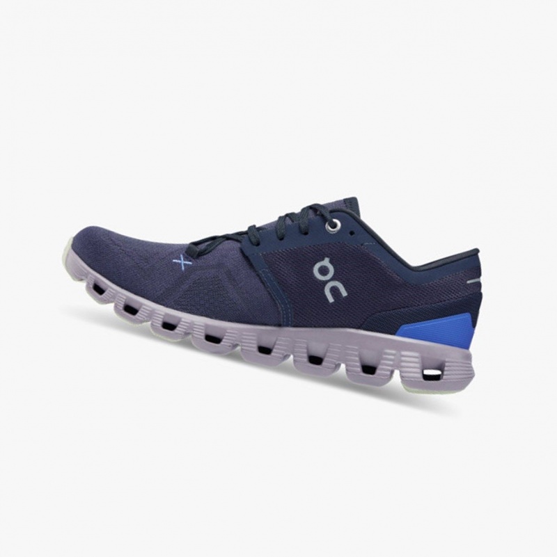 Midnight/Heron Women's On Running Cloud X 3 Training Shoes | 765142-PRH