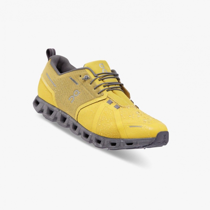 Mustard Men's On Running Cloud 5 Waterproof Running Shoes | 207483-ZBR