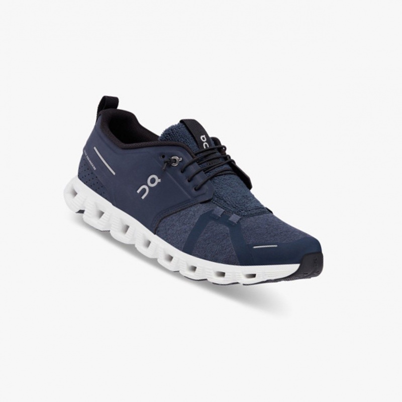 Navy Men's On Running Cloud 5 Terry Running Shoes | 829673-TCR