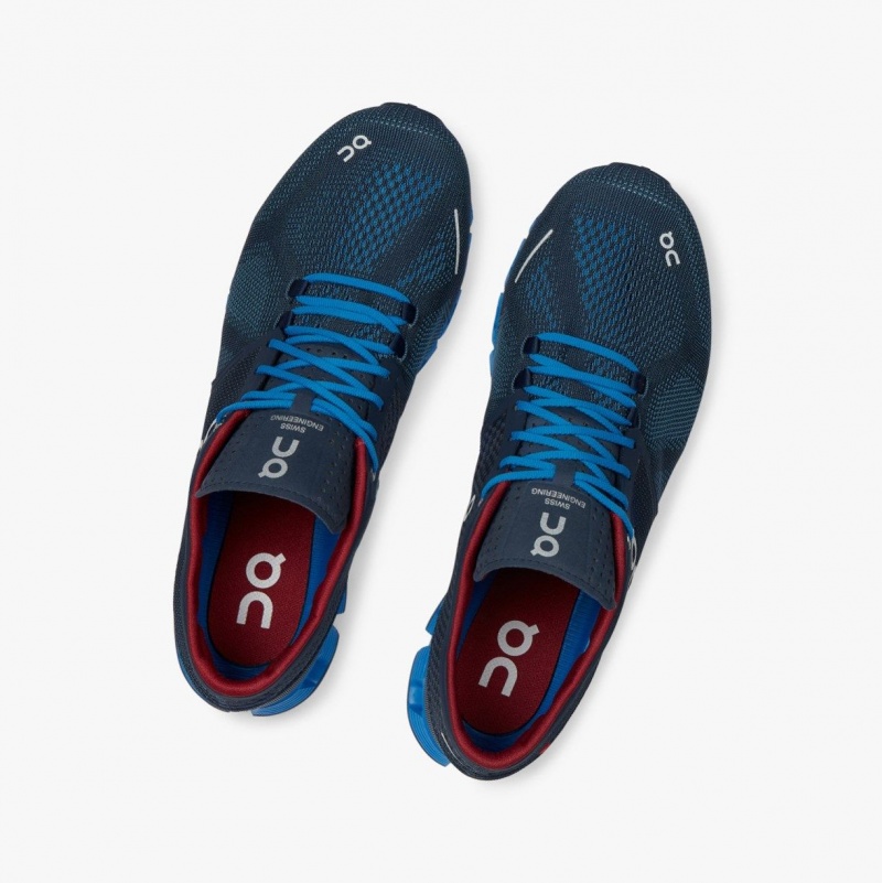 Navy Men's On Running Cloud X Training Shoes | 429061-KSY