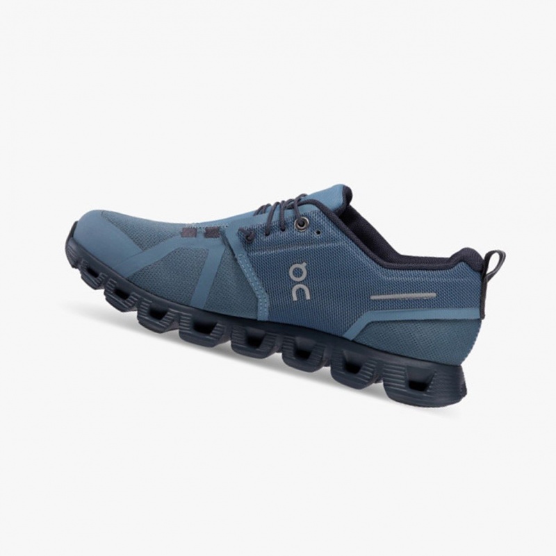 Navy Women's On Running Cloud 5 Waterproof Running Shoes | 013857-IWF