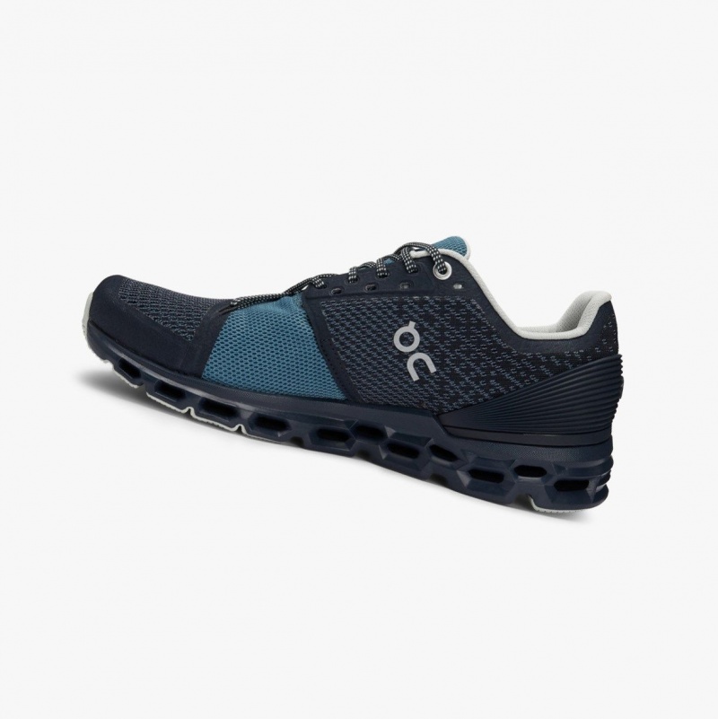 Navy Women's On Running Cloudstratus Road Running Shoes | 087936-GZH