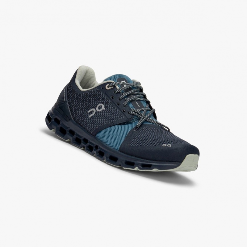 Navy Women's On Running Cloudstratus Road Running Shoes | 087936-GZH