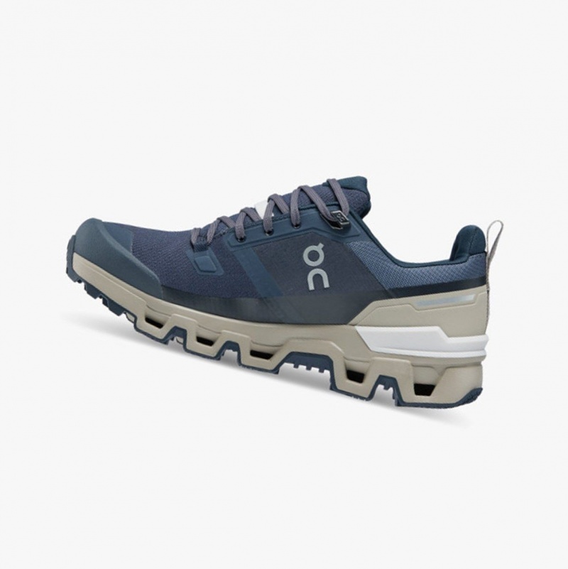 Navy Women's On Running Cloudwander Waterproof Running Shoes | 309184-HYC