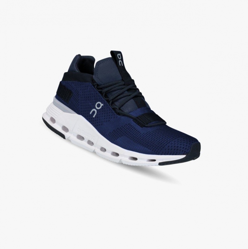 Navy / White Men's On Running Cloudnova Sneakers | 462189-NWP