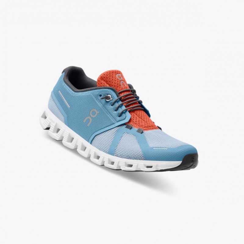 Niagara/Chambray Men's On Running Cloud 5 Push Running Shoes | 821549-CQW