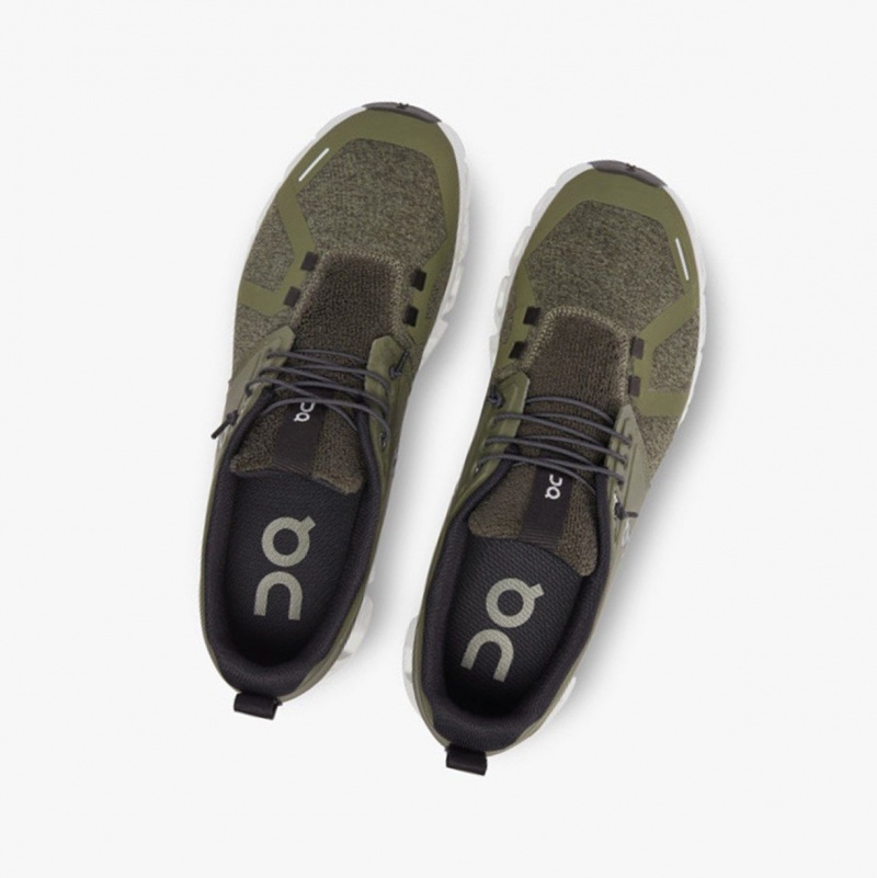 Olive Men's On Running Cloud 5 Terry Running Shoes | 725391-PZY