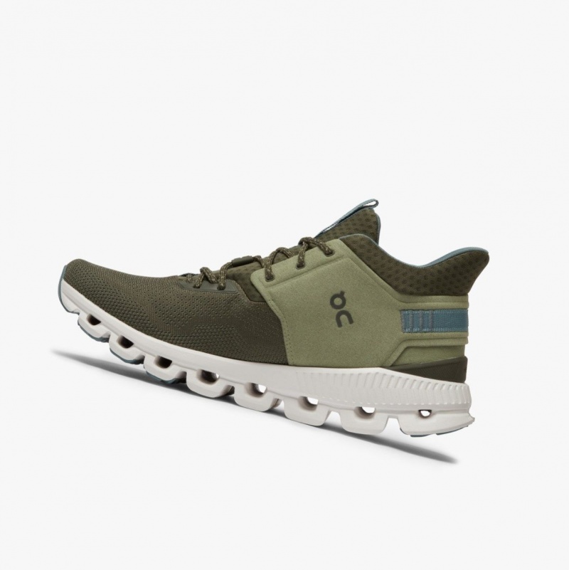 Olive Men's On Running Cloud Hi Edge Road Running Shoes | 567328-GPJ