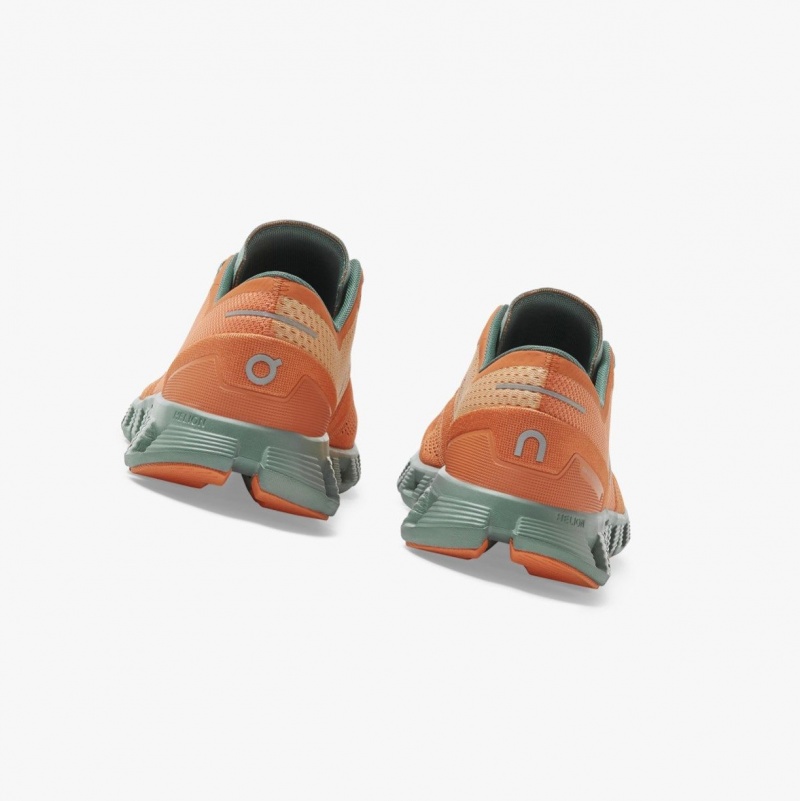 Orange Men's On Running Cloud X Training Shoes | 713265-BWR