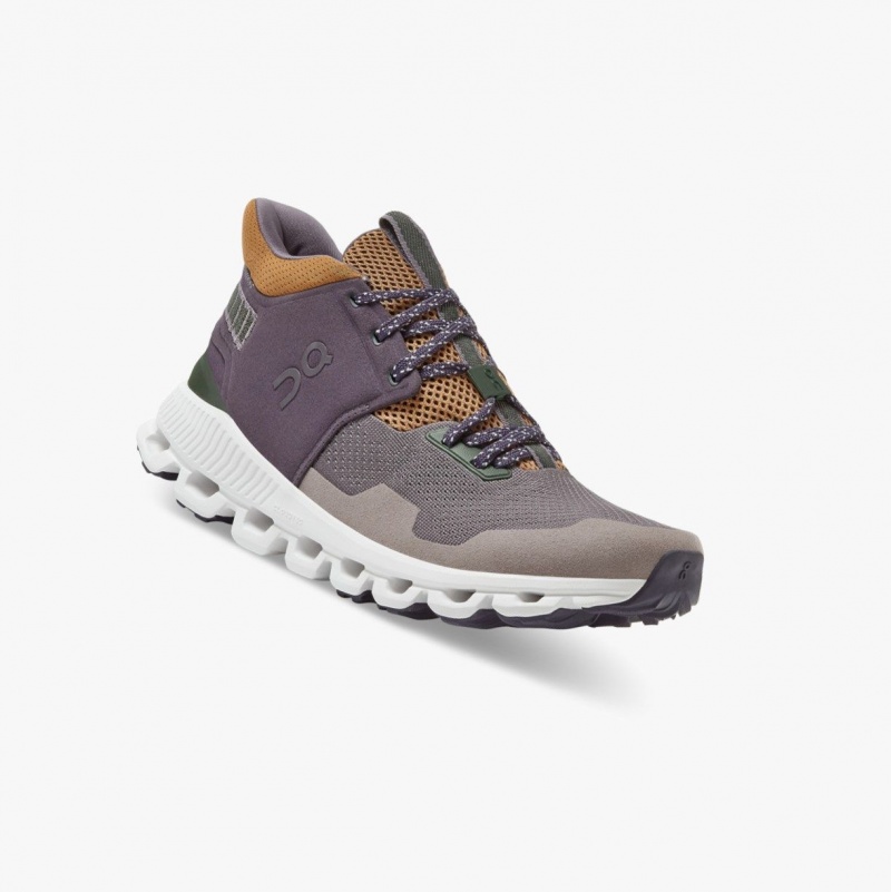 Purple Women's On Running Cloud Hi Edge Road Running Shoes | 756492-DLA