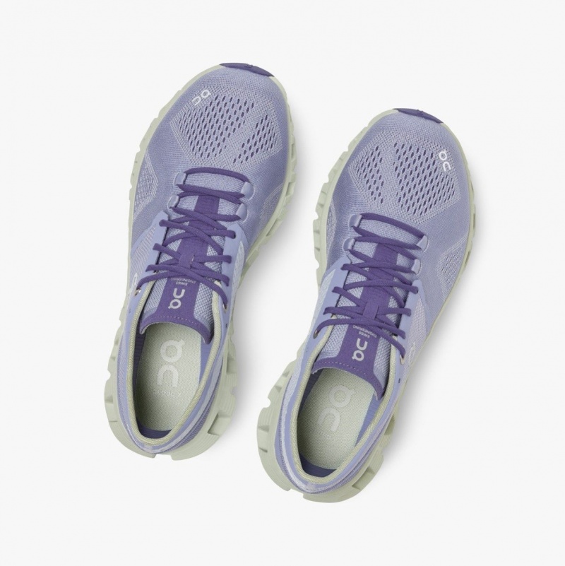 Purple Women's On Running Cloud X Training Shoes | 673598-TSM