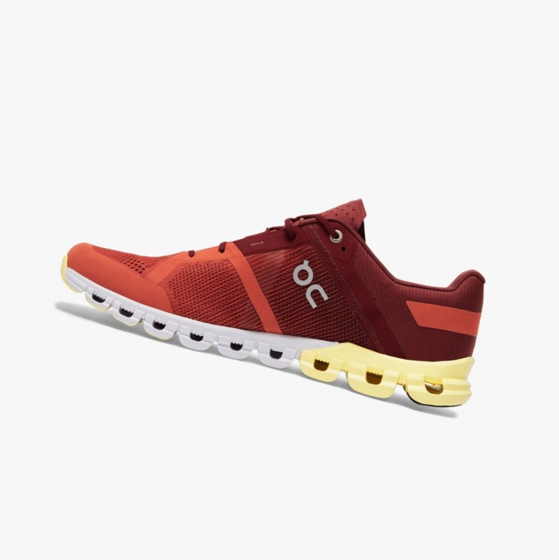 Red Men's On Running Cloudflow Training Shoes | 371580-TIH