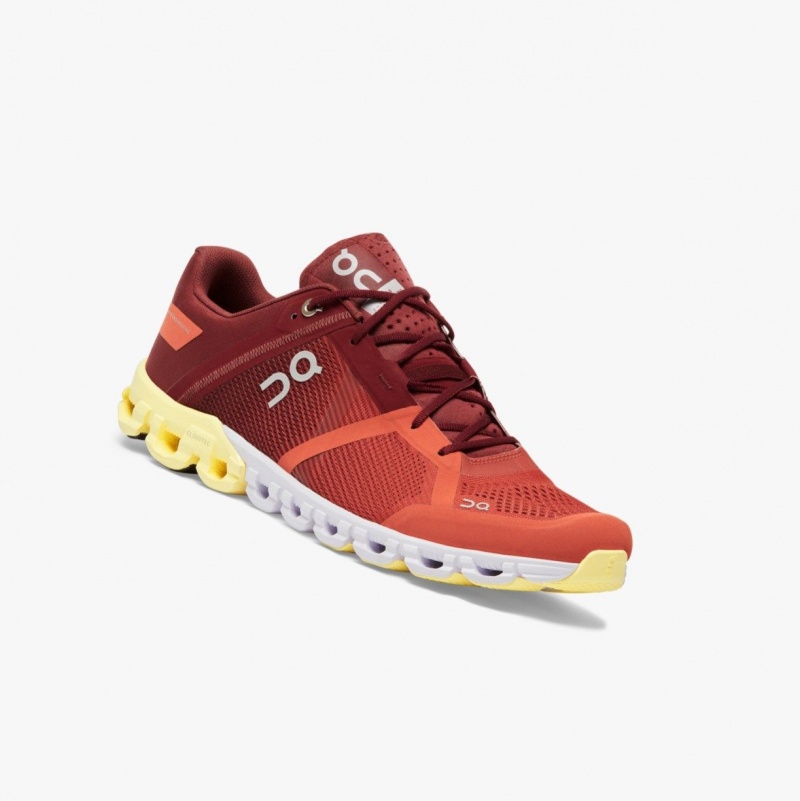 Red Men's On Running Cloudflow Training Shoes | 371580-TIH