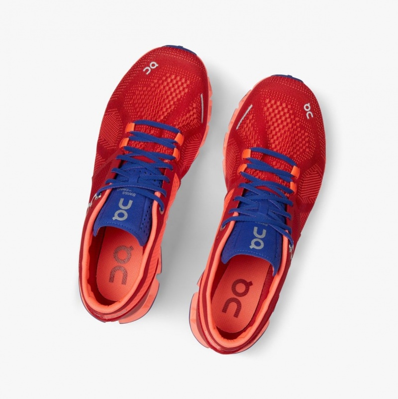 Red Women's On Running Cloud X Training Shoes | 246095-ENY