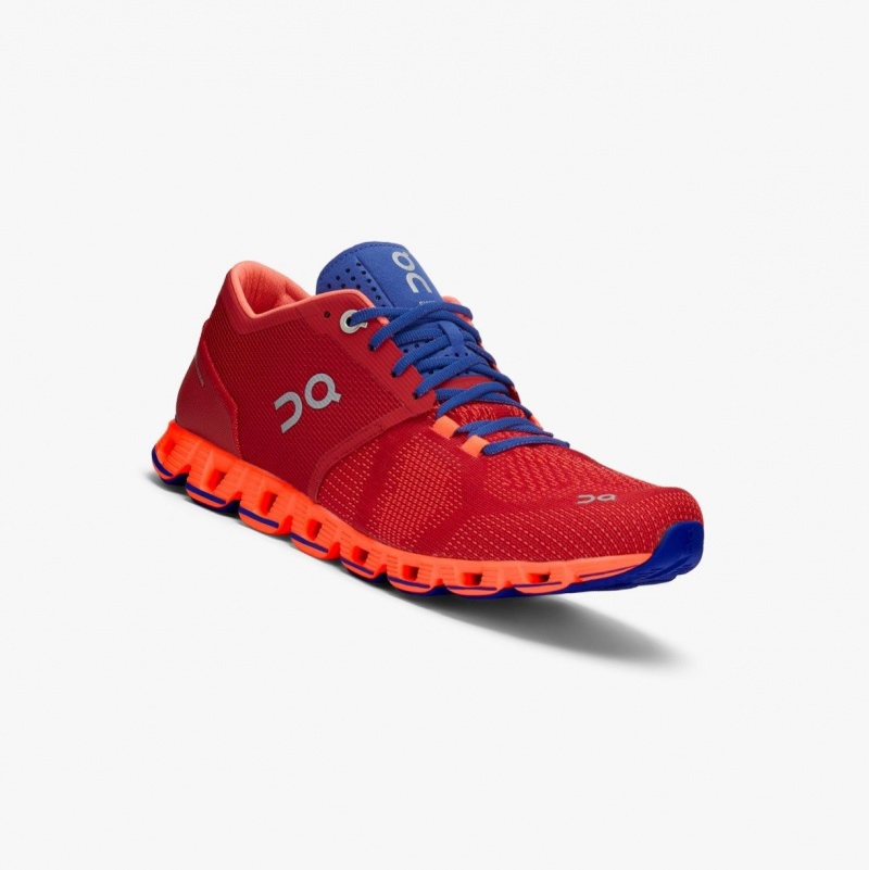 Red Women's On Running Cloud X Training Shoes | 246095-ENY