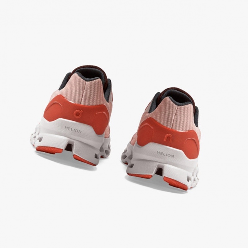 Rose / Red Women's On Running Cloudstratus Road Running Shoes | 031529-UXI