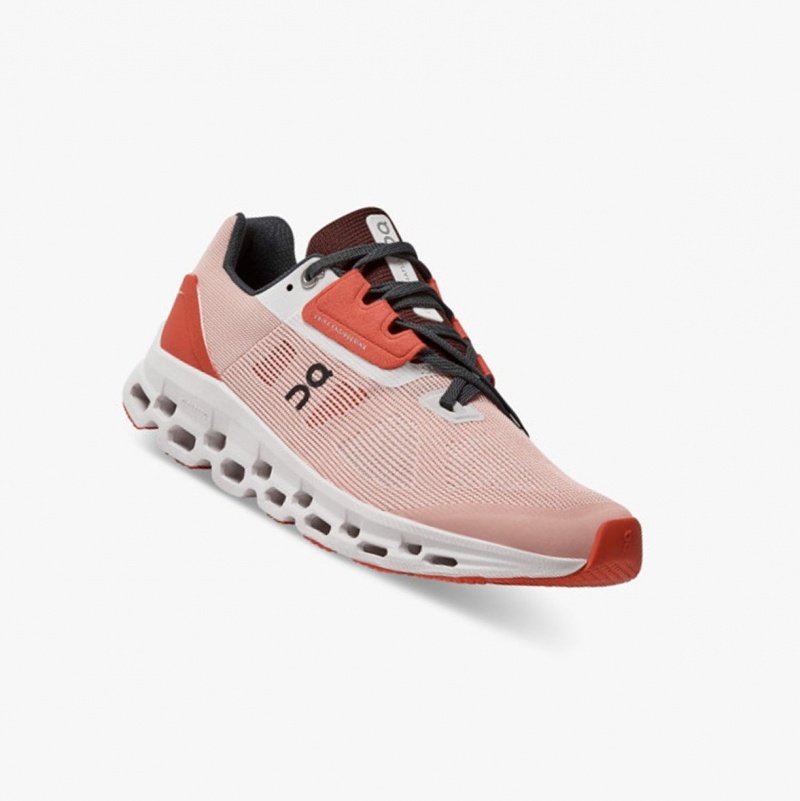 Rose / Red Women's On Running Cloudstratus Road Running Shoes | 031529-UXI